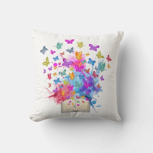 Coussin Explosion de papillons (Recto)