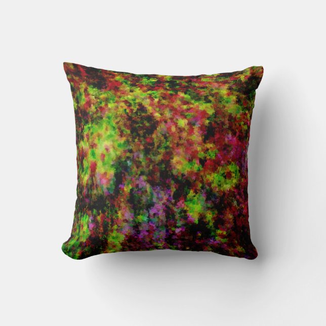 Coussin Explosion de peinture colorée (Recto)
