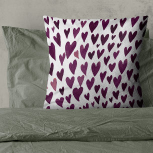 Coussin Explosion du coeur du jour Valentines - Bourgogne