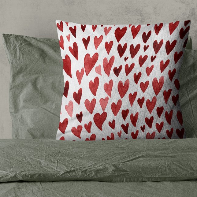 Coussin Explosion du coeur du jour Valentines - rouge (Créateur téléchargé)