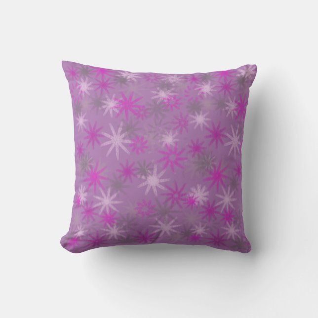 Coussin explosions roses design fantaisiste amusant  (Recto)