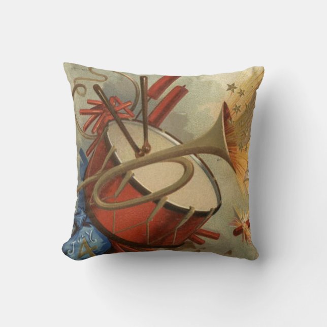 Coussin Explosition de pétard de feu d'artifice Tambour Bu (Recto)