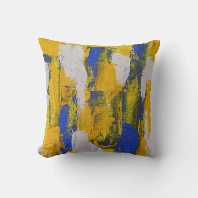 Coussin Expression Abstraite #10 par Michael Moffa (Recto)