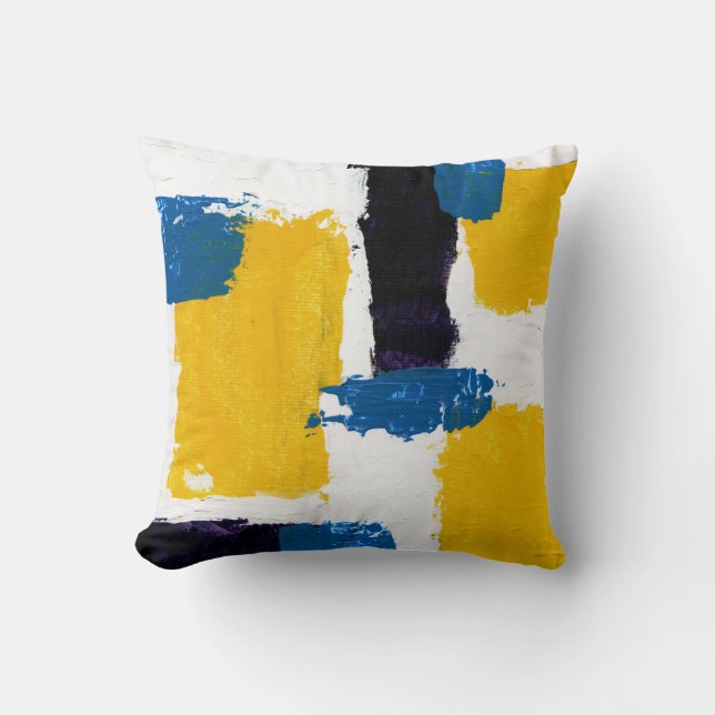 Coussin Expression Abstraite #2 par Michael Moffa (Recto)