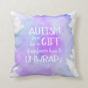 Coussin Expression cadeau sensibilisation sur l'autisme