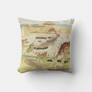Coussin Expressionnisme vintage, Almeria par Walter Gramat
