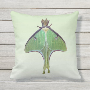 Coussin extérieur animal de vert de mite de Luna