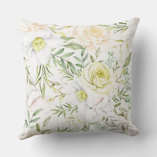 Coussin extérieur aux roses jaunes (Verso)
