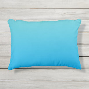 Coussin extérieur bleu d'Ombre d'Aqua