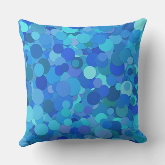 coussin extérieur blue dot confetti (Verso)