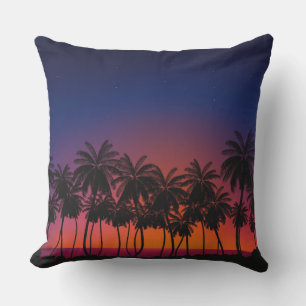 Coussin Extérieur Coucher de Soleil Tropical