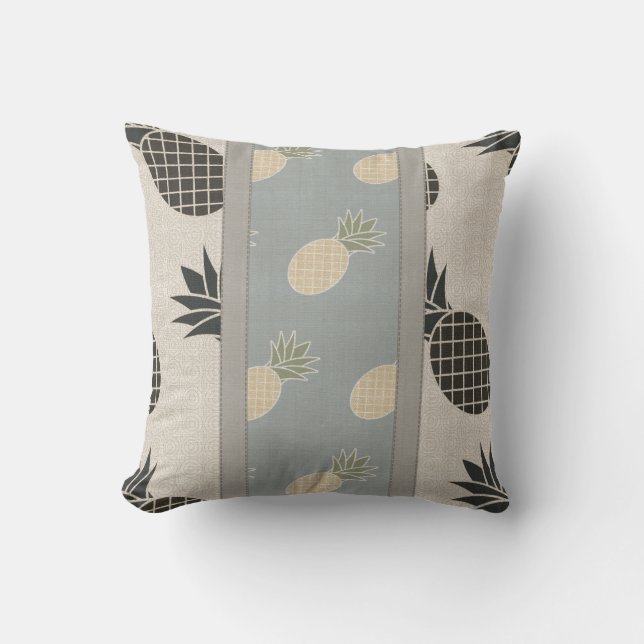 Coussin extérieur d'ananas de concepteur (Recto)