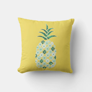 Coussin extérieur d'ananas vert