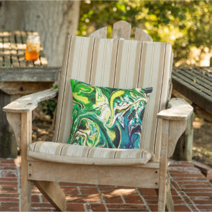 Coussin extérieur d'art original