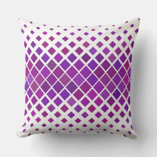 coussin extérieur de diamants violets
