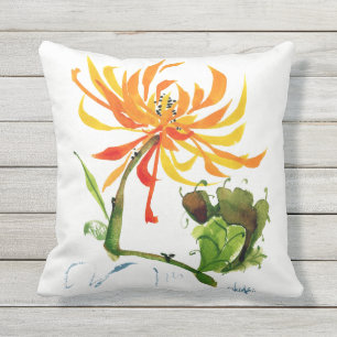 Coussin extérieur de maman de Chinoise d'aquarell