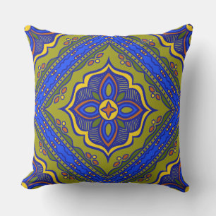 Coussin extérieur en carreau de Talavera