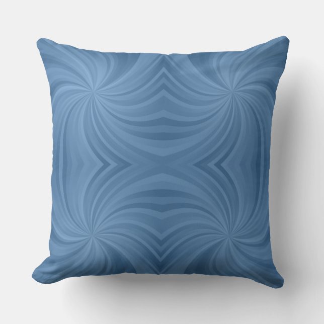 coussin extérieur en spirale bleue (Recto)