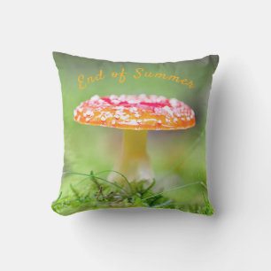 Coussin Extérieur Fin de l'été automne photo de champignon