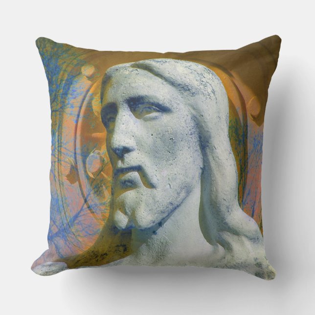 Coussin Extérieur Géant Arbres Violets (Recto)