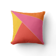 Coussin extérieur géométrique d'été coloré