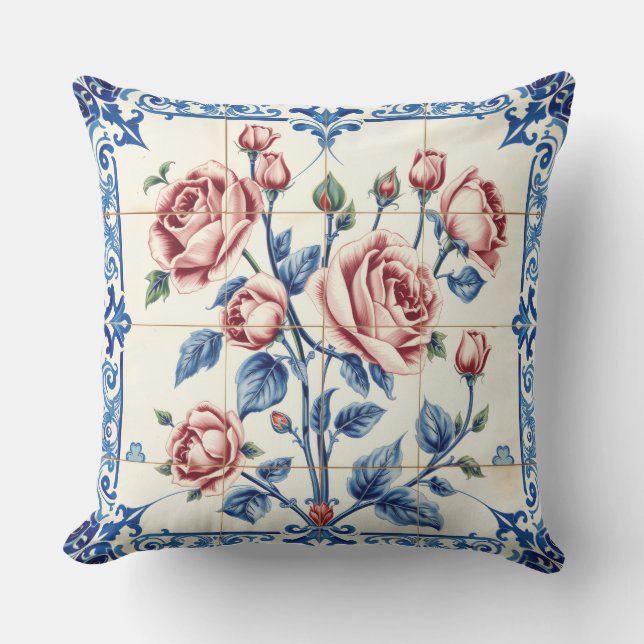coussin extérieur jardin de roses (Recto)
