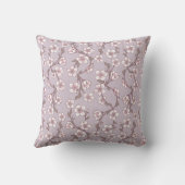 Coussin extérieur Lavender Floral Monogram (Verso)