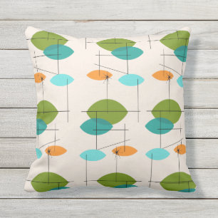 Coussin extérieur Retro Atomic Mobile Motif