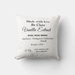 Coussin Extrait de vanille fait maison ajouter les ingrédi