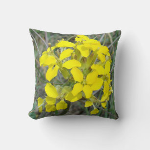 Coussin F14 Fleurs sauvages jaunes