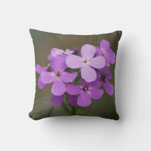 Coussin F19 Fleurs sauvages violettes Fusée des dames