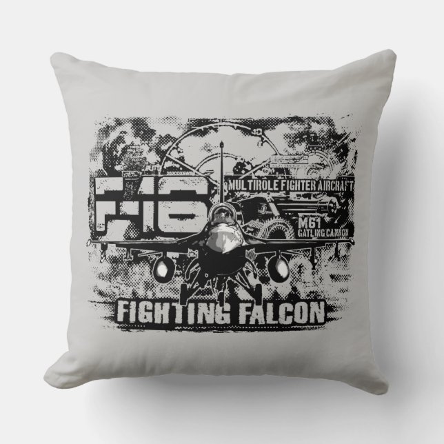 Coussin F-16 Faucon combattant (Recto)
