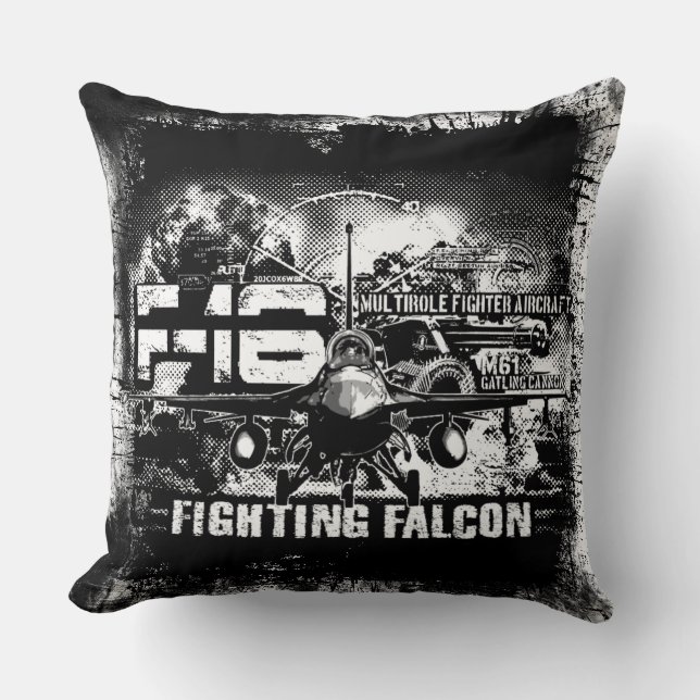 Coussin F-16 Faucon combattant (Recto)
