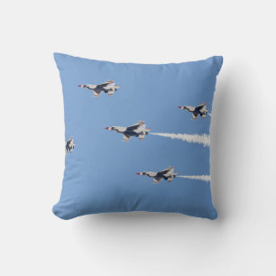 Coussin F-16 Thunderbirds volant en formation à cinq carte