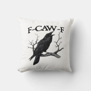 Coussin F Caw F Graphique Vintage Classique
