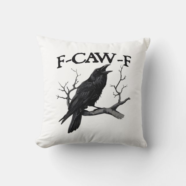 Coussin F Caw F Graphique Vintage Classique (Recto)