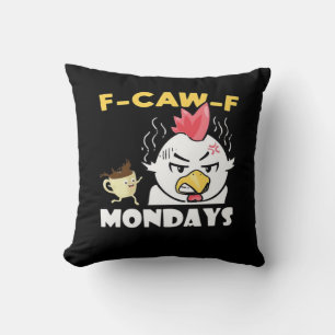 Coussin F-Caw-F Lundi Classique Minimaliste Propre