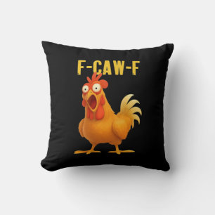 Coussin F Caw F Mème de poulet drôle Style moderne tendanc
