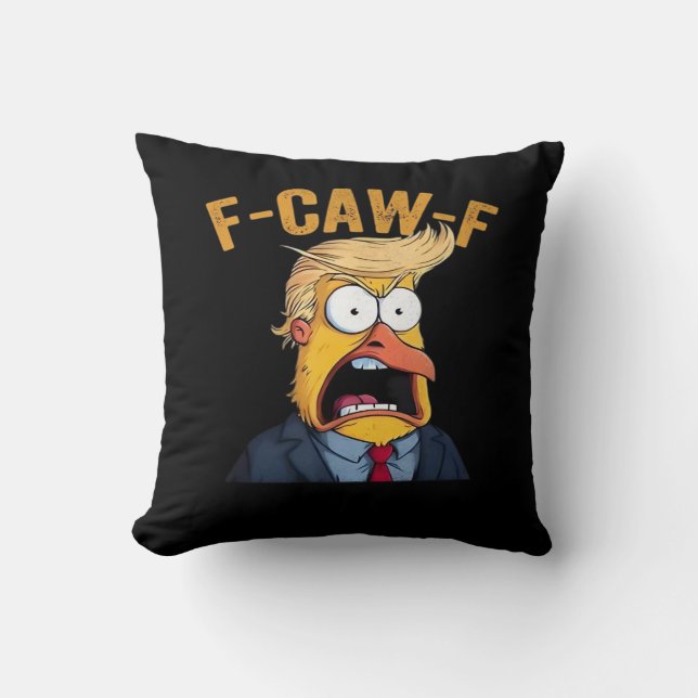 Coussin F-Caw-F Poulet Drôle Coq Classique (Recto)