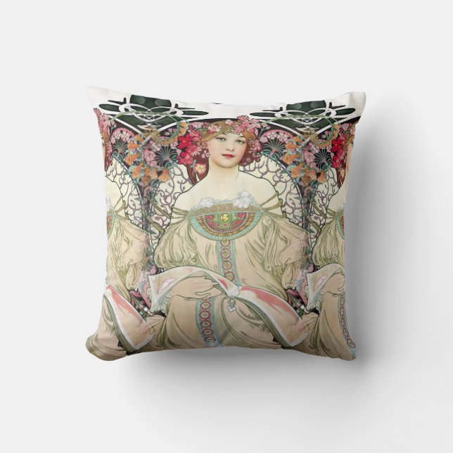 Coussin F. Champenois Imprimeur-Éditeur par Alfons Mucha (Recto)