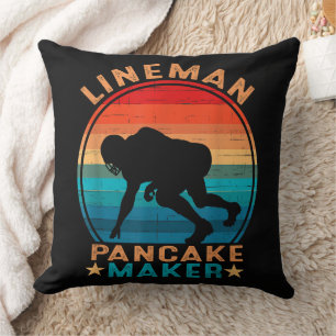 Coussin Fabricant de crêpes Lineman - Football américain