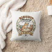 Coussin Fabrication de biscuits Pétrissage Chat Fabricatio (Couverture)