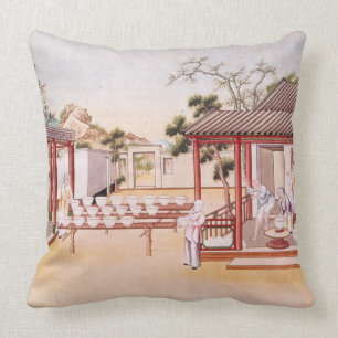 Coussin Fabrication de porcelaine (la semaine sur le