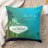 Coussin Fabulous Las Vegas Mariage Couple Keepsaké (Couverture)