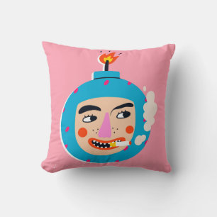 Coussin Face de boom Abstraite