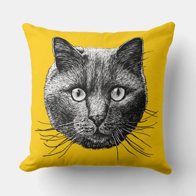 Coussin Face de chat (Recto)