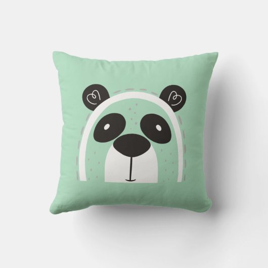 Coussin Face nordique de Panda (Verso)