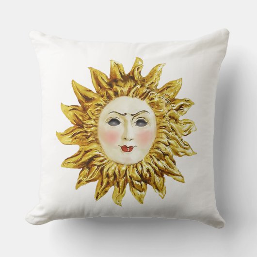 Coussin Face solaire radieuse (Recto)
