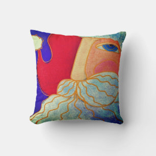 Coussin Fâcheux Père Noël Abstrait