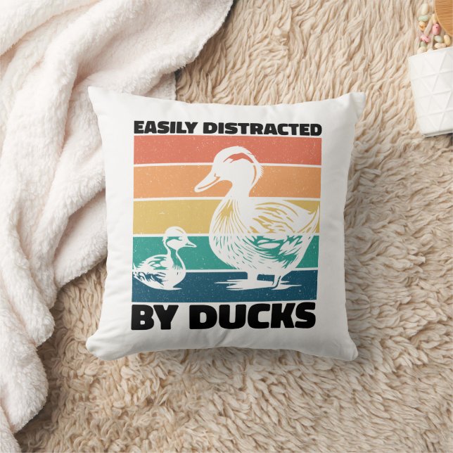 Coussin Facilement Distrait Par Canards Amour Cool De L'Ag (Couverture)